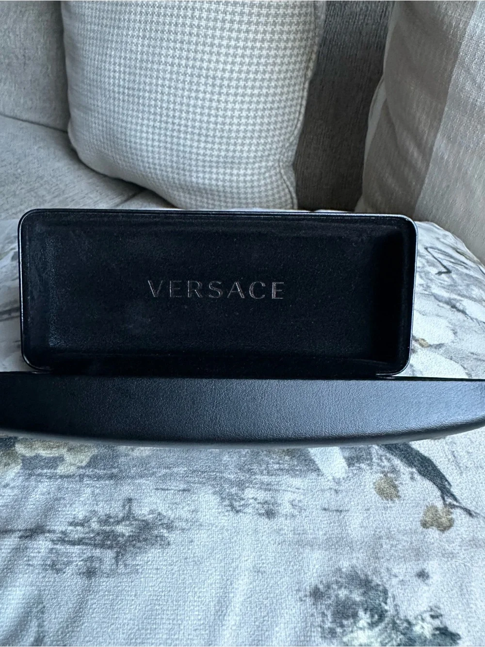 Versace Black Case with Gold Logo